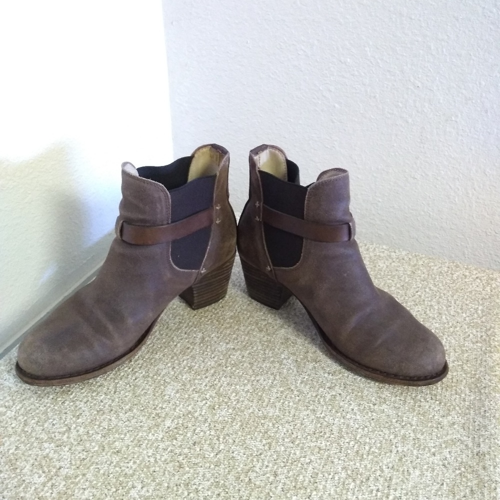Rag & Bone Patina Brown Suede Leather Ankle Boots - Picture 5 of 6
